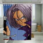 kai trunks with sword shower curtains 0
