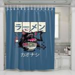 kaonashi eating spirited away shower curtains 0