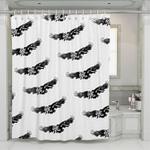 karasuno black crows haikyuu shower curtains 0