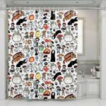 kawaii spirited away ponyo ghibli shower curtains 0
