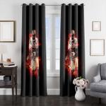 khalil mack from oakland raiders window curtain 0