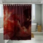 kick from kazuya mishima tekken shower curtains 0