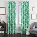 kid green dinosaurs cartoon window curtain 0