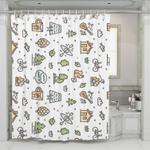 kids camp with animal shower curtains 0