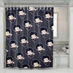 king anime chibi boy shower curtains 0