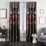 king michael jordan as nba player window curtain 0