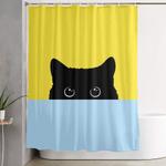 kitty shower curtain 0