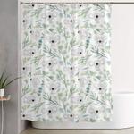 koala and eucalyptus pattern shower curtain 0