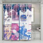 kobe bryant and another superstar nba shower curtains 0