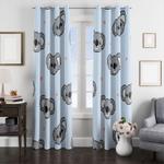 kola face cute cartoon window curtain 0