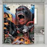 kong skull island animal shower curtains 0