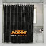 ktm ready to race pattern shower curtains 0