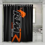 ktm super motard logo shower curtains 0
