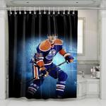 kurtis foster edmonton oilers player shower curtains 0