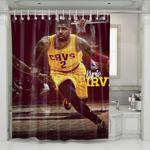 kyrie irving run cavaliers nba shower curtains 0