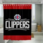 la clippers strong logo shower curtains 0