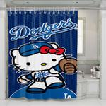 la dodgers hello kitty shower curtains 0