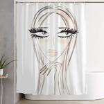 lady browny shower curtain 0