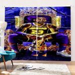 lakers 23 james curtains blackout window drapes for room decoration 0