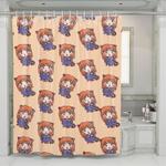 lalisa manoban cartoon blackpink shower curtains 0