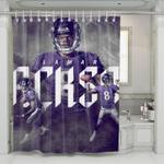 lamar jackson baltimore ravens shower curtains 0