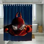 landing spiderman marvel studio shower curtains 0