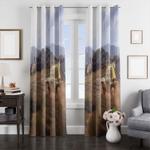 landscape of circuit of car racing window curtain 0