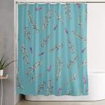 lavender illustration shower curtain 0