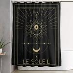 le soleil or the sun tarot shower curtain 0