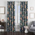 leaf and orange cats pretty window curtain 0
