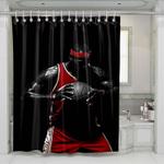 lebron james player nba shower curtains 0