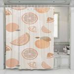 lemon aesthetic shower curtains 0