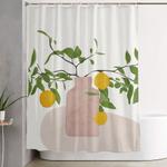 lemon branches shower curtain 0