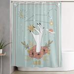 leo zodiac series shower curtain 0