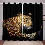 leopard blackout curtain wild leopard window curtain wild animals curtain wild life lover home decorations blackout window curtains 100 polyester 41 7 107 9 0