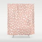 leopard pink shower curtain 0