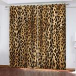 leopard print curtains cosplay blackout window drapes room decoration 0