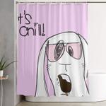 lets chill shower curtain 0