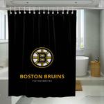 lets go bruins boston bruins shower curtains 0