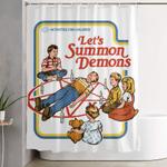 lets summon demons shower curtain 0