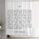 life quote f scott fitzgerald shower curtain 0