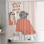 lifes a btch shower curtain 0