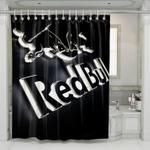 light redbull monochrome shower curtains 0