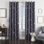 light stars in the night window curtain 0