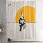 lighthouse minimalism shower curtain 0