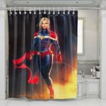 lighting captain marvel shower curtains 0