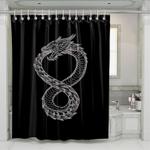 line dragon of altered carbon shower curtains 0