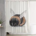 little bumble bee shower curtain 0