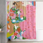 living in chaos shower curtain 0