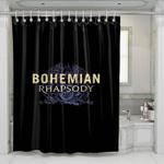 logo queen bohemian rhapsody shower curtains 0